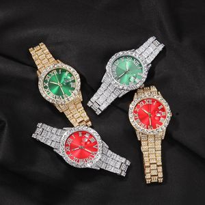 Iced Out Baby Pink <span class=keywords><strong>orologi</strong></span> da donna Bling Watch con <span class=keywords><strong>quadrante</strong></span> viola Bling Bling Hip Hop orologio da uomo Dropshipping - Product Image 3