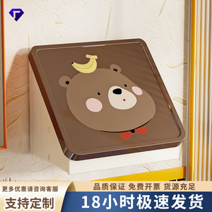 Cartoon Wall Mounted Storage Box Black Lion Design Foldable Clothes Organizer For Home Use - Product Image 5