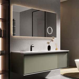 Modern Light Wood Grain Complete Set Bahthroom Vanity - Product Image 6