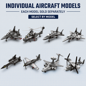 Bloques de Construcción de Aviones Personalizados, Modelos de Aviones 3D DIY, Juguete de Construcción STEM, OEM, ODM, Marca Privada, Serie de Productos Individuales - Product Image 1