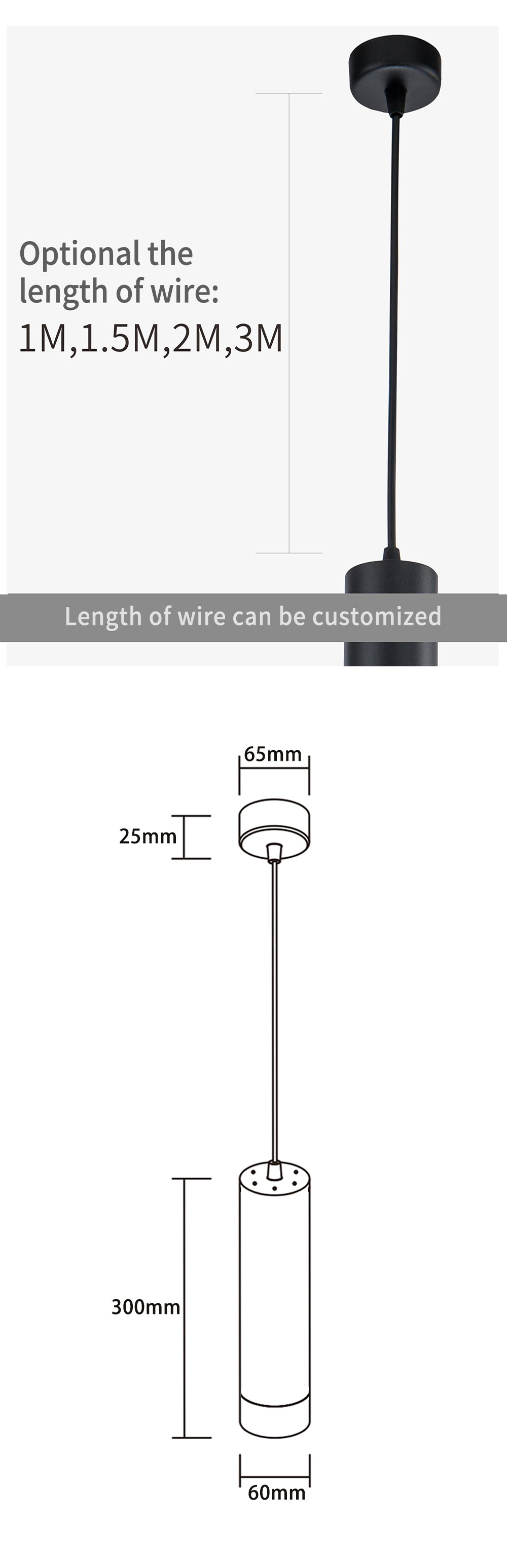 Anti Glare LED Pendant Downlight Front Replace Light Bulbs IP20 GU10 Lampholder