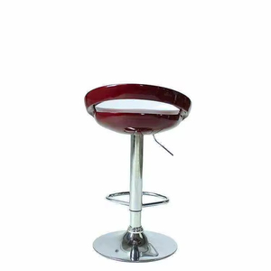 Chaise de bar moderne à dossier rond, pivotante, en plastique, pour salle à manger, salon, bar à domicile – Vente en gros, offre spéciale - Product Image 2
