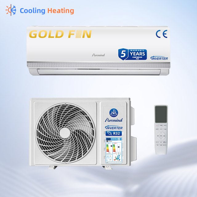 Puremind Mini Split Inverter Air Conditioner 9000 12000 18000 BTU 1 HP 15 HP 15 Ton R410A Cooling Heating Fast Cooling Feature