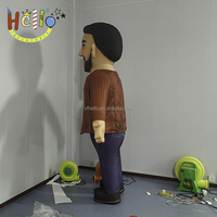 Décoration publicitaire extérieure, costume de mascotte gonflable géant de personnage de dessin animé, costume de homme gonflable