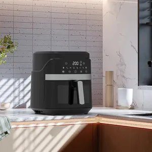 Aparelhos de cozinha, 2022 novo design e mais vendidos, pequenos aparelhos de cozinha 5.5l, uso doméstico, 1500w, fritadeira a ar inteligente