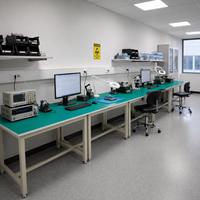 Mesa de Trabajo ESD de Marco Abierto Personalizada, Mesa Móvil para Laboratorio, Área Seca, Área de Instrumentos o Área de Operación Auxiliar
