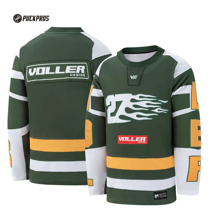 2022 New Customization Logo Hockey Jersey Embroidery Tackle Twill Ice Hockey Wear