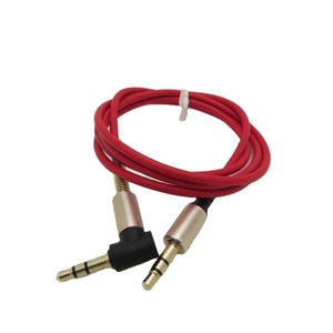 Nouveau produit 35mm 1M Nylon tresse amplificateur Aux Cord pour voiture téléphone tablette <span class=keywords><strong>casque</strong></span> plus fort Audio câble d'extension - Product Image 3