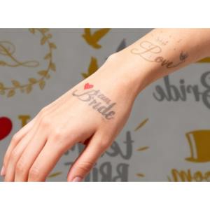 รอยสักชั่วคราวธีมงานแต่งงาน pesenar: เหมาะอย่างยิ่งสำหรับงานเลี้ยงต้อนรับของเจ้าสาวเพิ่มบรรยากาศที่สนุกสนานให้กับงาน - Product Image 3