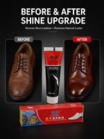 Betún para Zapatos de Uso Único Jin Yang Instant Shine Easy Clean, Capacidad Pequeña Estándar de 30g