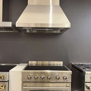 Hotte de cuisine électrique intelligente en acier inoxydable de 36 pouces, 1000 m³/h, filtre à déflecteur, commande tactile, éclairage LED, pour usage hôtelier, murale - Product Image 3