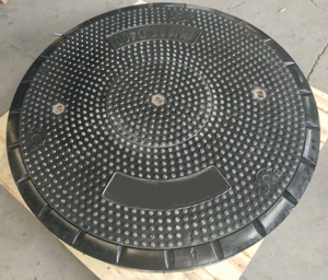 D400 Ton SMC BMC Fibra de vidrio Prensa hidráulica Cubierta de alcantarilla de resina compuesta Cubierta de alcantarilla de <span class=keywords><strong>gasolinera</strong></span> 900mm - Product Image 1