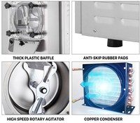 Meilleure vente, Machine à crème glacée dure de Table, 1400W, 20l/h, petite Machine à crème glacée commerciale