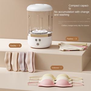 Mini <span class=keywords><strong>machine</strong></span> à <span class=keywords><strong>laver</strong></span>, 2L compacte et <span class=keywords><strong>silencieuse</strong></span>. Dites adieu aux sous-vêtements/chaussettes lavés à la main. Parfait pour Voyage, Dortoir, Usage Quotidien - Product Image 5