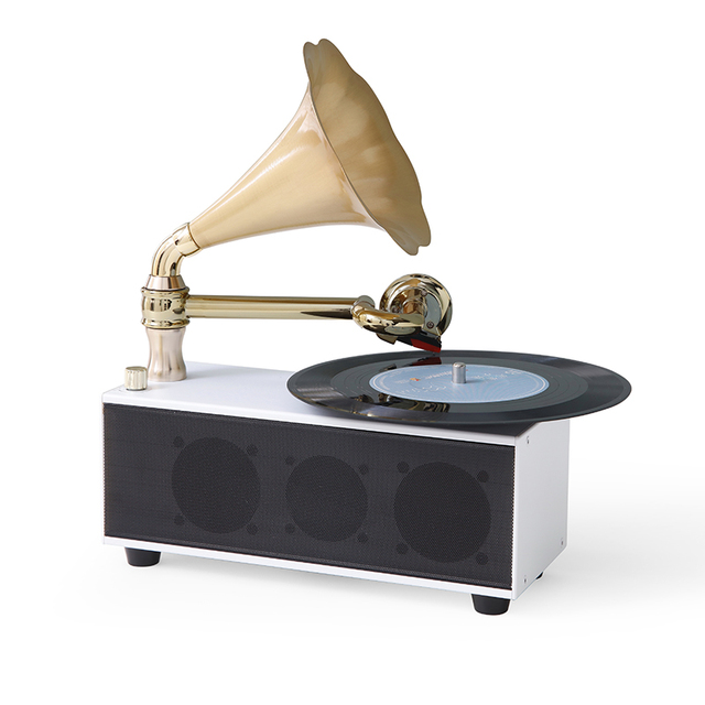 Vintage Audio Bluetooth LP Gramophone Vinyl Record Player Old Record Players
