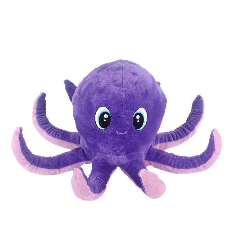 New Custom Purple Soft Plush Animals Toys Stuffed Sea Animal Toys Octopus