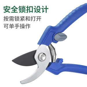 Bypass Pruner Carbon Steel 10 Mm Cutting Capacity Blue Handle For Gardening Horticulture Fruit Tree Pruning - Product Image 4