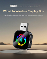 Adaptateur et récepteur CarPlay 2 en 1, dongle sans fil pour appareils iOS et Android