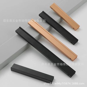 T-Shaped Aluminum Alloy Cabinet Handle Minimalist Design Durable Polished Surface For Drawer Wardrobe <b>Door</b> - Product Image 4