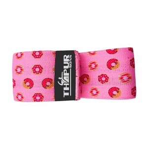 Customized Heavy Duty Non-Slip Comfortable Gym <b>Workout</b> <b>Bands</b> Rubber Loop Fitness Accessories Hip Circle Polyester Fabric Body - Product Image 1