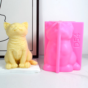3D Large Size Teddy Dog <b>Candle</b> <b>Mold</b> Cat Silicone <b>Candle</b> <b>Molds</b> for <b>Candle</b> Making - Product Image 2
