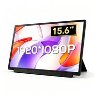 Moniteur portable pour ordinateur portable 15,6 pouces, FHD 1080P, écran LCD double, extension d'écran IPS pour Mac Windows, connexion Type-C à un seul câble