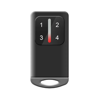 Haute qualité 280-868MHz 4 boutons télécommande universelle Code roulant porte de garage automatique avec boîtier coloré en métal