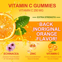 Compléments alimentaires en gommes multivitaminées à la vitamine C, à la zinc et à l'échinacée, marque privée, pour adultes, stimulant immunitaire, anti-âge pour la peau, qualité alimentaire