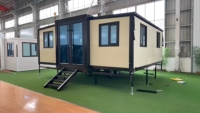 Maison conteneur extensible 20FT 40FT avec salle de bain et cuisine, maison préfabriquée de luxe