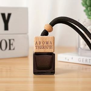 1 unidad negro 8ml ambientador de coche botella de Perfume de aroma difusor de aceite esencial fragancia colgante adorno vacío MOQ 100 Uds cartón - Product Image 4
