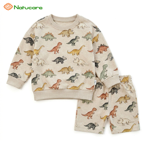 Ensemble sweat-shirt et pantalon personnalisé pour enfants, tenue décontractée à manches longues en 2 pièces pour garçons, vêtements de maison pour tout-petits, survêtement - Product Image 2