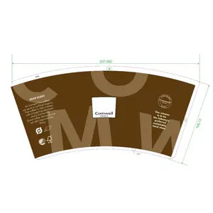 8 Oz 190 Gsm Paper Cup Raw Material Machine Brown Kraft In Roll