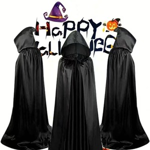 Costume d'Halloween pour adultes unisexe, cape à capuche inspirée des vampires, des démons et des monstres pour Noël - Product Image 2