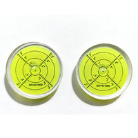 Niveau à bulle circulaire de haute précision 50x10mm avec division 5'/6', niveau à bulle vert pour la topographie, la machinerie et le nivellement des camping-cars