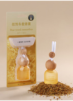 Diffuseur de voiture suspendu élégant LANJO en verre pour huiles essentielles, 8 ml, réglage de la brume réglable, évaporation naturelle, longue durée