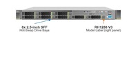 Untuk Server Rak RH1228 V3 1U Bekas 8x 2.5-inci SFF Intel Xeon E5-2600 V3/V4 2.2GHz DDR4 SAS SATA Dual PSU