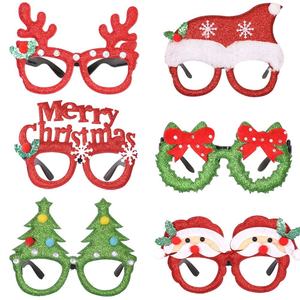 Lunettes <span class=keywords><strong>de</strong></span> décoration <span class=keywords><strong>de</strong></span> Noël pour enfants, accessoires <span class=keywords><strong>photo</strong></span> pour l'ambiance <span class=keywords><strong>de</strong></span> fête <span class=keywords><strong>de</strong></span> Noël, montures <span class=keywords><strong>de</strong></span> lunettes Père Noël et sapin <span class=keywords><strong>de</strong></span> Noël avec nœuds - Product Image 2