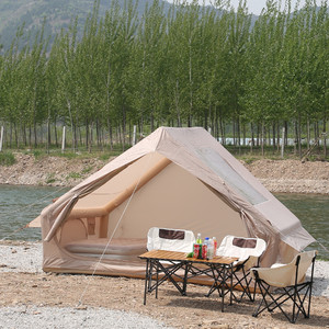 Tente de camping entièrement automatique quatre saisons une chambre à coucher 3-4 personnes PVC imperméable Oxford gonflable ouverture automatique rapide Portable - Product Image 3