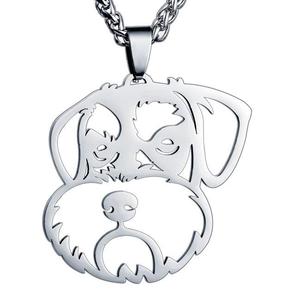 Collar con Colgante de Perro Schnauzer en Miniatura de Acero Inoxidable, Accesorio de Moda para Perros y sus Dueños, China - Product Image 2