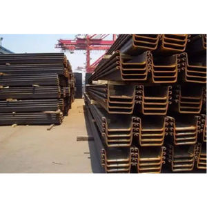 Hoge kwaliteit 400mm gebruikte type 2 U-vormige warmgewalste koolstofstaal plaatstaal damwand 20m profiel U prijs - Product Image 3