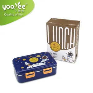 Stainless steel insulated food holds sandwich incsulated snack lunch box Yoo Yee container three section design