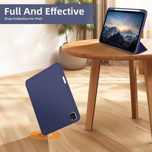 Étui à rabat magnétique pour tablette en cuir PU avec porte-crayon pour <span class=keywords><strong>iPad</strong></span> 11 Gen étui 10e 11e génération 2025 - Product Image 3