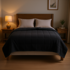 Db Reversible Down Alternative <b>Bed</b> Blanket All Season Quilted Polyester <b>Comfort</b> Minimalist Style - Product Image 2