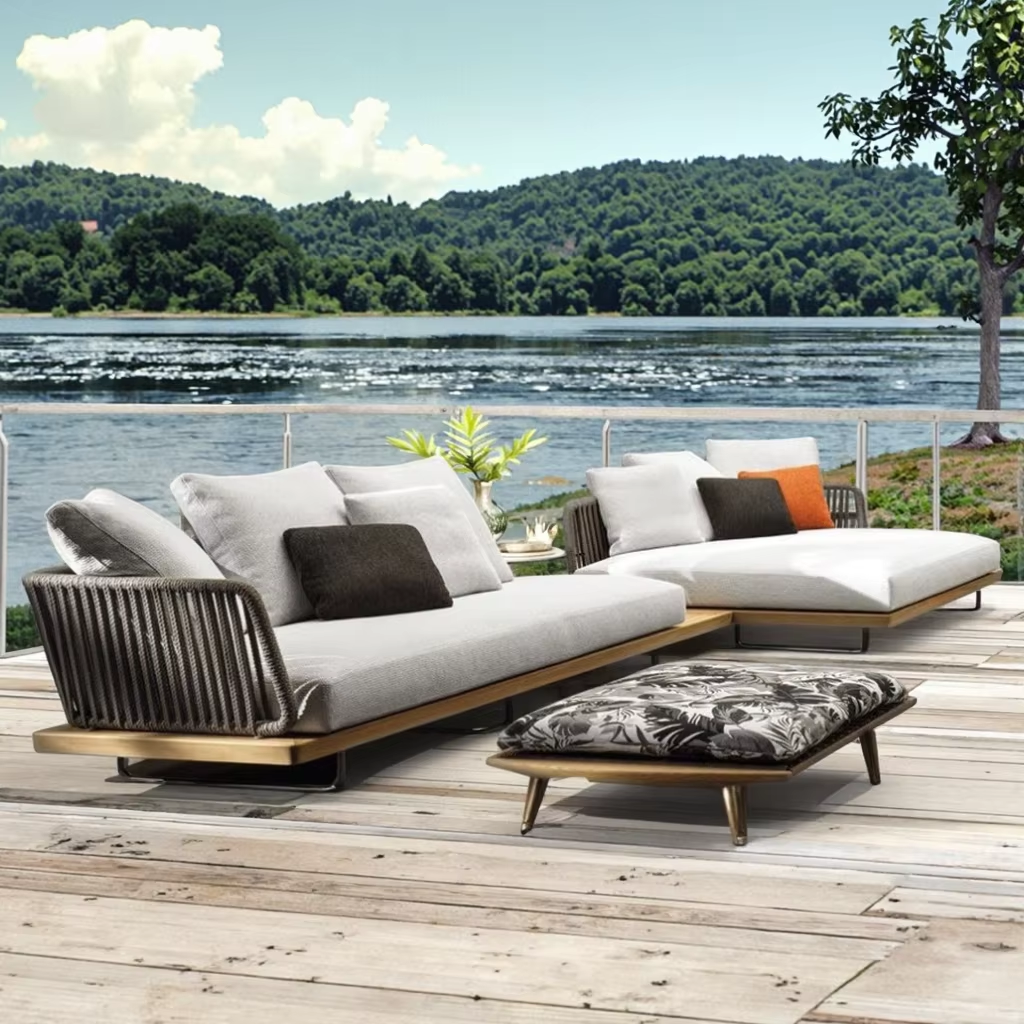 Sofa Outdoor Garden Furniture Plus Size Lounge Sets Outdoor Wooden Large  Luxury Outdoor Sofa Lounges