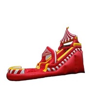 Toboggan aquatique gonflable de 16 pieds pour les fêtes au bord de la piscine et les jeux aquatiques