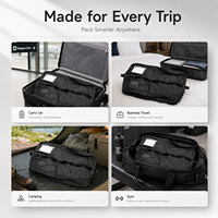 Sac de rangement compressible pour vêtements et couettes, de haute qualité, ultra épais, en TPU noir, étanche à l'air, à la poussière, gain de place, pour les voyages et la maison
