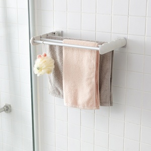 Wall Hanging Towel <b>Rod</b> Storage Rack Hanger and Drying <b>Holder</b> for Laundry Room Closet Organization - Product Image 3