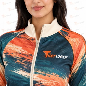 <b>Womens</b> Sublimation Tracksuit Custom Printed Sportswear Full Set Athletic Training <b>Jacket</b> Pants Running Fitness Gym - Product Image 5