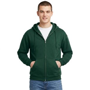 Meilleur prix de gros, sweat à capuche zippé pour homme avec logo personnalisé, vente directe d'usine, vêtements décontractés, nouveau style, sweat à capuche zippé pour homme - Product Image 1