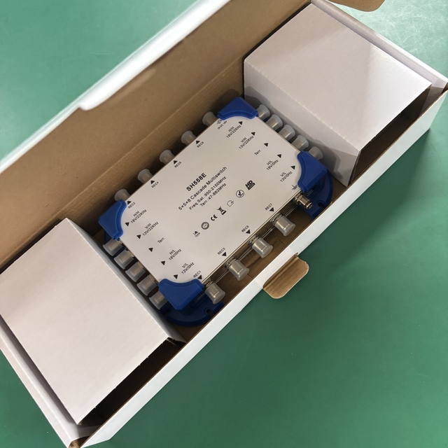 5 in Stable Connection 5x5x8 Satellite Multiswitch with Cascade for CATV